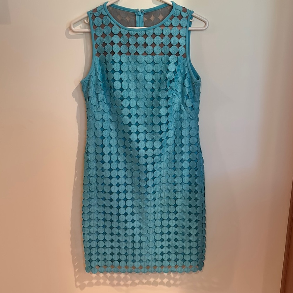 Ralph Lauren Blue Sheath Mini Dress.